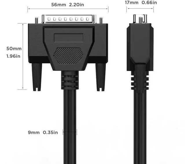 Alt view image 5 of 5 - JUXINICE D-Sub 44 Pin Double Shielded Cable, DB44 Male to Female 5FT, 44 Pin Extension HDB44 M/F Black