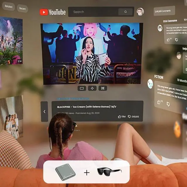 Alt view image 4 of 5 - KIHENG HDMI to USB-C Adapter 4K@60Hz with USB-C Power Cable, HDMI Input to Type C Display Converter, for Switch, PS4/5, Steam Deck, ROG Ally, Laptops to Connect AR Glasses and Portable Monitors