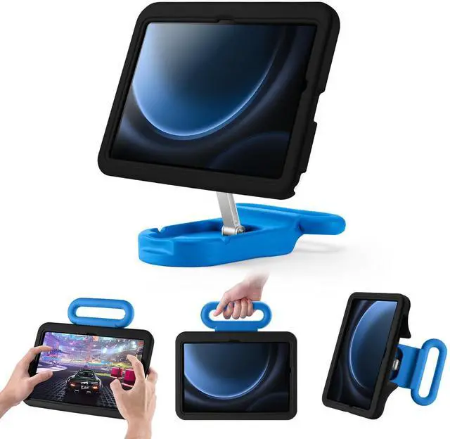 Main image of Kids Case for Samsung Galaxy Tab A9+ / A9 Plus 11'' 2023 (SM-X210/X216/X218),Adjustable Portrait/Landscape Stand/Drop Proof with Handle,Child Friendly Case for Samsung Tab A9+ Case 11 Inch (Blackblue)