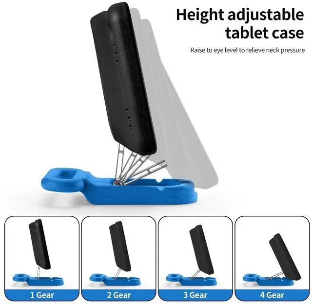 Alt view image 5 of 5 - Kids Case for Samsung Galaxy Tab A9+ / A9 Plus 11'' 2023 (SM-X210/X216/X218),Adjustable Portrait/Landscape Stand/Drop Proof with Handle,Child Friendly Case for Samsung Tab A9+ Case 11 Inch (Blackblue)