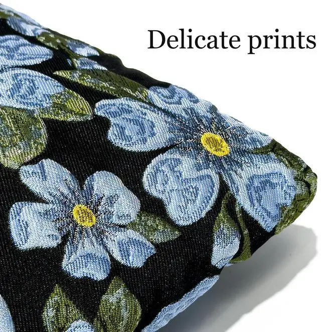Alt view image 5 of 5 - Puffy Laptop Sleeve 15-16 Inch Blue Flower, Protective Carrying Case for Men and Women, Cute Case Bag Compatible with 15 Inch and 16 Inch Laptops, for MacBook Air M2 M1, Asus/Dell Xps/Lenovo in Cover