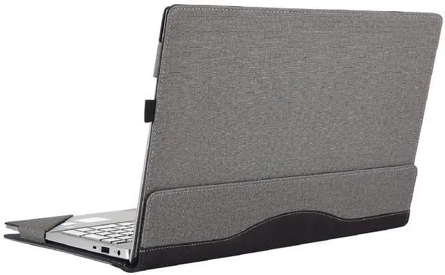 Alt view image 4 of 5 - Laptop Cover Case for 16 inch Lenovo Yoga 7 2-in-1 16AHP9 /16IML9 G8 G7& Yoga Slim 7 Pro 16ACH6 16ARH7 16IAH7,PU Leather Protective Shell Detachable Bag Accessory (Light Grey)