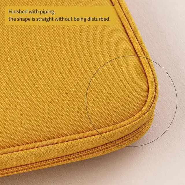 Alt view image 5 of 5 - Livework Cordura Pocket Pouch, Laptop, Tablet Pc Case Compatible with Ipad 13, Ipad Pro 12.9 Inch, Labtop and Galaxy Tab, Made in Korea (Lavender)