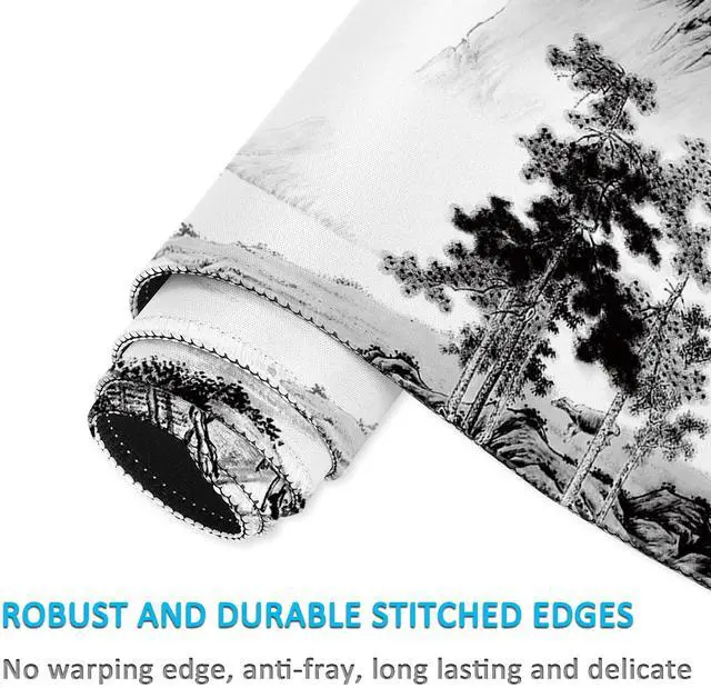 Alt view image 5 of 5 - LL-COEUR Pattern Oversized Gaming Mousepad 55.1x23.6x0.12inch, Extended Waterproof Computer Mouse Mat for Desk, Home (Landscape 2, 55.1"x23.6"x0.12")