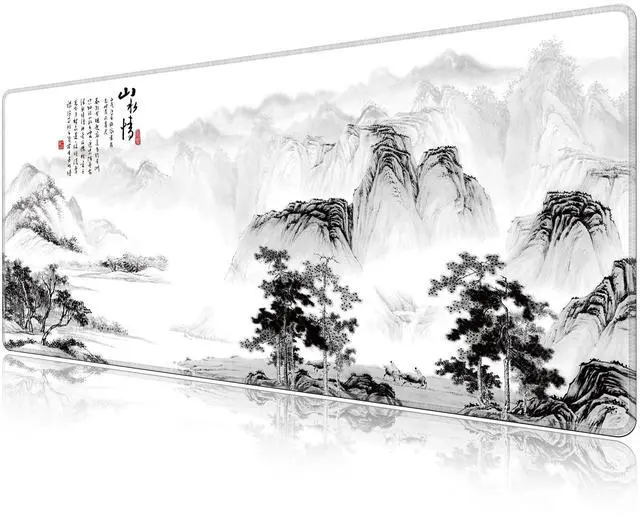 Main image of LL-COEUR Pattern Oversized Gaming Mousepad 55.1x23.6x0.12inch, Extended Waterproof Computer Mouse Mat for Desk, Home (Landscape 2, 55.1"x23.6"x0.12")