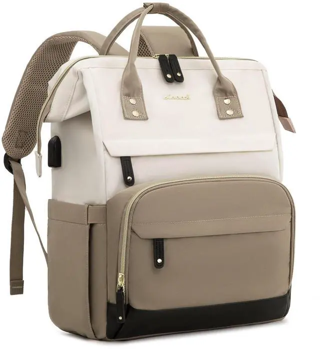 Main image of LOVEVOOK Laptop Backpack for Women, 15.6 Inch Work Business Backpacks Purse with USB Port, Large Capacity Nurse Bag College Bookbag for School, Waterproof Casual Daypack for Travel