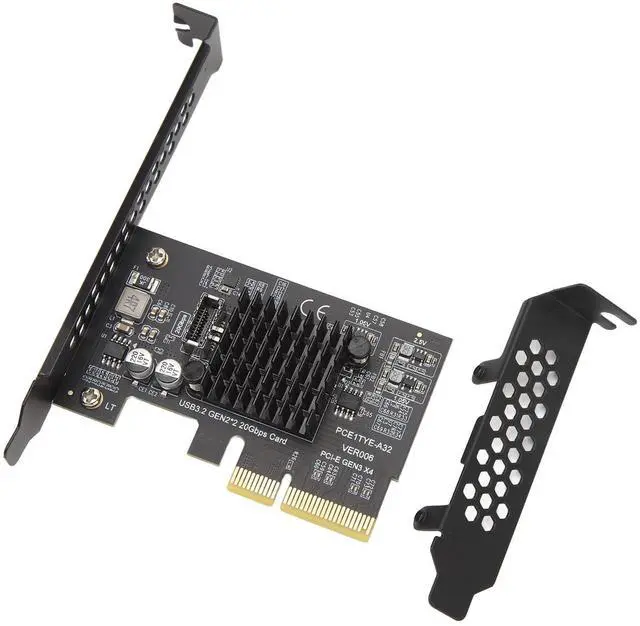 Main image of PCIe to USB 3.2 Gen 2 Card with 20 Gbps Bandwidth, ASM3242 Main Control PCI Express Expansion Card for Desktop Chassis, Support and Linux
