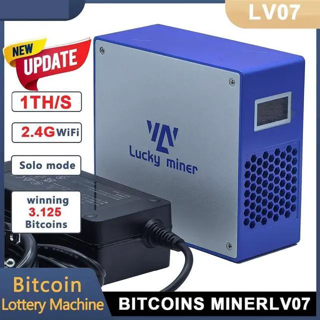 Alt view image 4 of 5 - Bitcoins Miner Solo Lottery Miner 2.4G WiFi SHA-256 BM1366 Latest Upgrade Model V7 1TH/S Crypto BTC Miner Asic Chip Home Use Machine