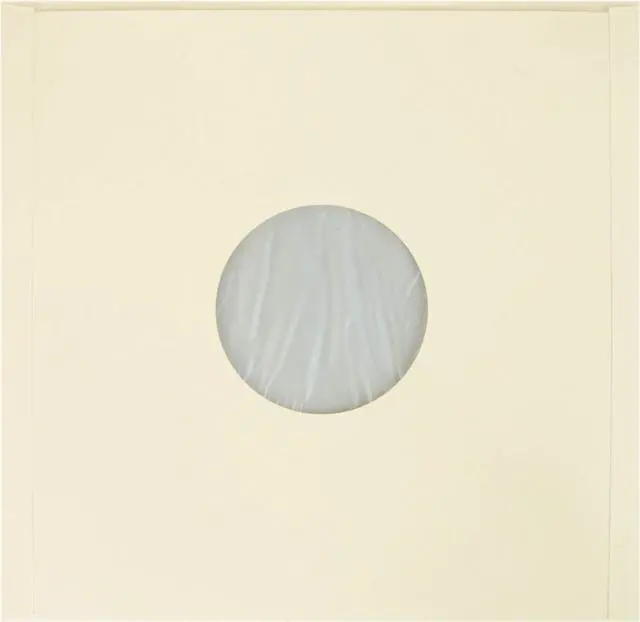 Alt view image 5 of 5 - (100) 12 Premium Ivory Polylined Record Inner Sleeves - Archival Quality, Heavyweight Paper & Plastic - 12IAIV