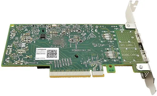 Alt view image 3 of 5 - 10/25GbE PCIE x8/x16 Ethernet Adapter Dual SFP28 Port with Mellanox ConnectX4 Lx MCX4121A-ACAT Chipset, 25gigabit Network Server Card Support Windows/Linux/VMare/OFED