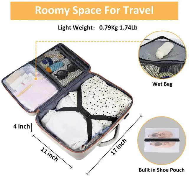 Alt view image 3 of 5 - Taygeer Backpack for Women, 35l Travel Laptop Backpack Carry On Luggage, Airline Approved Personal Item Bag,Large Wheeled Backpack Carry on Luggage, Overnight Work Suitcase Bag Roller Backpack