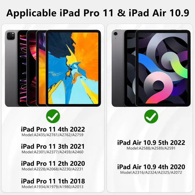 Alt view image 2 of 5 - TopPerfekt for iPad Pro 11" 4th/3rd/2nd/1st Gen (2022/2021/2020/2018) Keyboard Case, Magnetically Absorbent, Auto Sleep/Wake, Support 2nd Gen Pencil Wireless Charge, with Pencil Holder - Grey Leopard