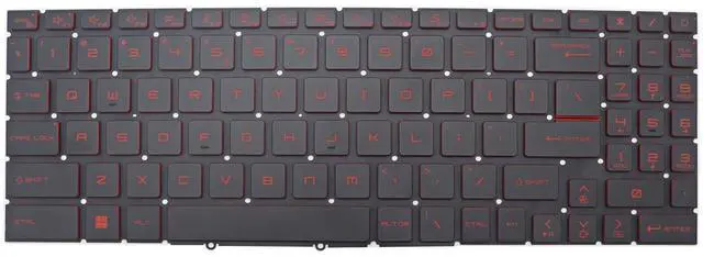 Main image of New Replacement Keyboard for MSI Katana GF66 GF76 11SC 11UC 11UD 11UE 11UG 12UC 12UD MS-17L1 MS-17L2 MS-17L3 MS-17L4 MS-17H3 MSI Pulse GL66 GL76 11UCK 12UEK MS-1581 MS-1582 MS-1583 Backlit US