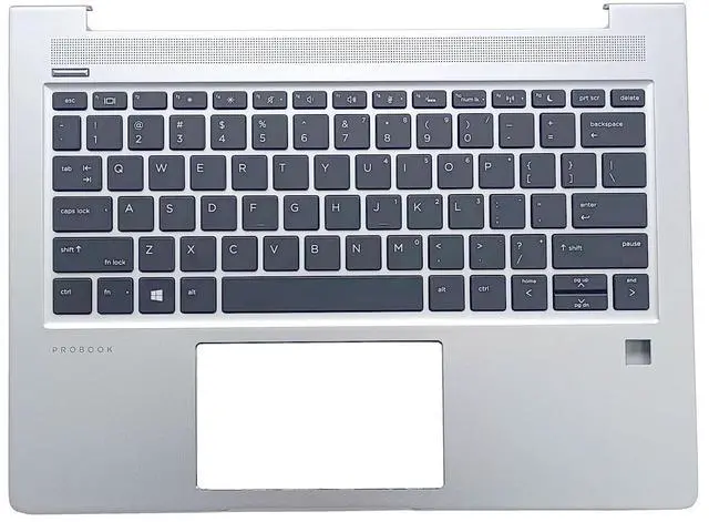 Main image of Wzqrps New Replacement for HP ProBook 430 435 G6 430 435 G7 Laptop Upper Case Palmrest Backlit Keyboard Assembly Part L44547-001 L44548-001 L79183-001 Silver (430 435 G6 G7 Backlit Keyboard)