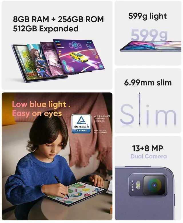 Alt view image 5 of 5 - XPPen Standalone Drawing Tablet No Computer Needed Magic Drawing Pad with 16384 Pressure Levels X3 Pro Pencil 12.2-inch Digital Art Tablet with Paper-Like Screen, 8GB + 256GB Portable for Artists