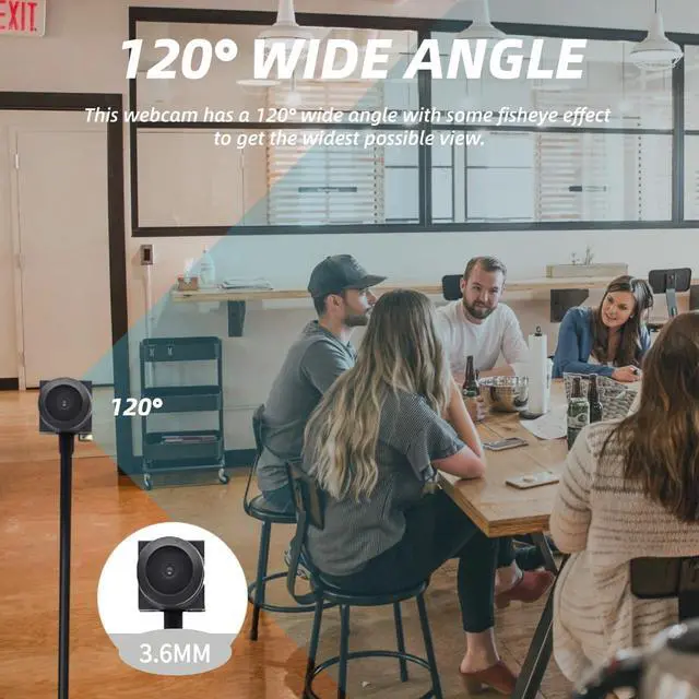 Alt view image 4 of 5 - Yoidesu USB Center Webcam for PC, 4K 15fps 8MP Eye Webcam with Built in Mic, Auto Focus Eye to Cam Conference Camera Plug and Play Middle Screen Webcam for PC Laptop Video Calls