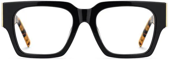 Main image of Zeelool Retro Square Blue Light Blocking Glasses for Men Computer glasses Dedee ZJGX535555-01 Black