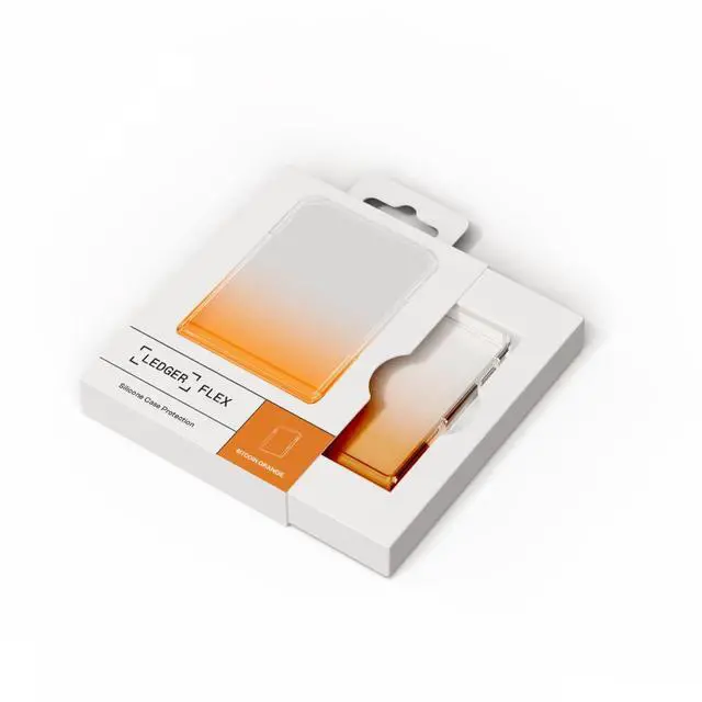 Alt view image 5 of 5 - Ledger Flex Protective Case - Protection for Touchscreen Crypto Wallets - BTC Orange
