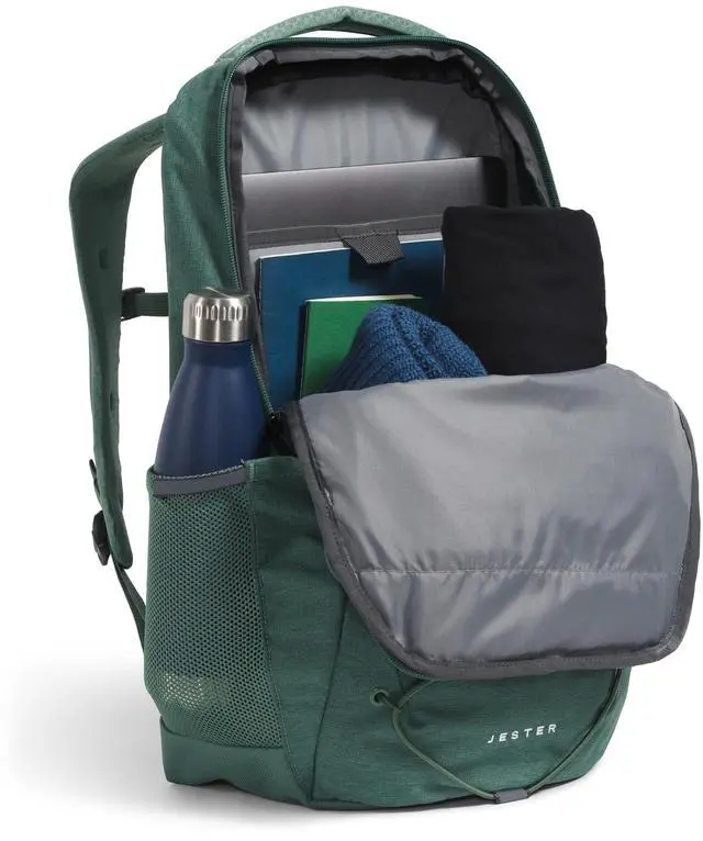 Alt view image 5 of 5 - THE NORTH FACE Women's Jester Everyday Laptop Backpack | Commuter Travel Bag with Laptop Sleeve, Water-Repellent Finish, Spacious Compartment, Duck Green Dark Heather, One Size