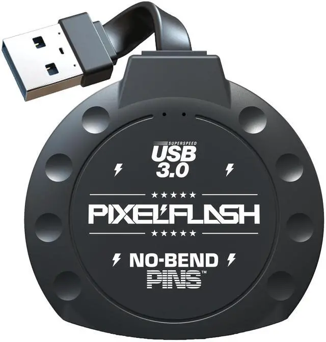 Main image of PixelFlash CF Card Reader (Black) - Compact Flash Memory Card Adapter with Cabled USB 3.0, 5GB/s File Transfer, No-Bend Pins, Supports UDMA-7, Anti-Slip & Anti-Scratch, Compatible to Most Brands & OS