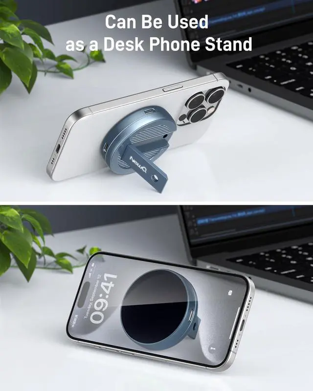 Alt view image 5 of 5 - Portable SSD Enclosure for iPhone with MagSafe: External Drive Holder with Magnetic Phone Stand for 2230 NVMe M2 and Sata Storage Hard Drive Compatible to iPhone with USB C Port