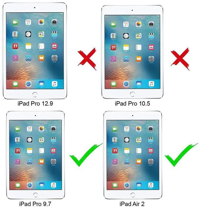 Alt view image 2 of 5 - AICase iPad Pro 9.7/iPad Air 2 2014 IP68 Waterproof, 360 Degree All Round Protective Ultra SlimDust/Snow Proof with Lanyard