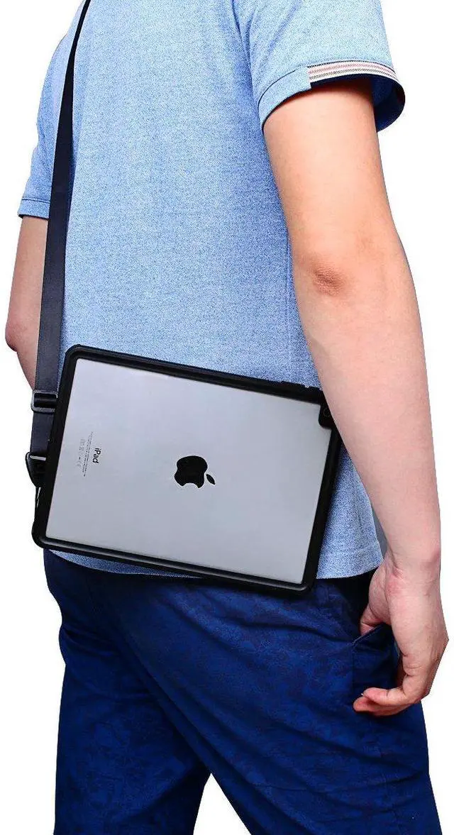 Alt view image 3 of 5 - AICase iPad Pro 9.7/iPad Air 2 2014 IP68 Waterproof, 360 Degree All Round Protective Ultra SlimDust/Snow Proof with Lanyard