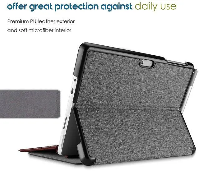 Alt view image 3 of 5 - ProCase Protective Case Bundle with Tempered Glass Privacy Screen Protector for Surface Go 3 2021 / Surface Go 2 2020 / Surface Go 2018