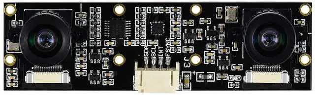 Alt view image 4 of 5 - Waveshare Binocular Camera Module, Compatible with Raspberry Pi 5, Dual IMX219, 8 Megapixels, Stereo Vision, Depth Vision