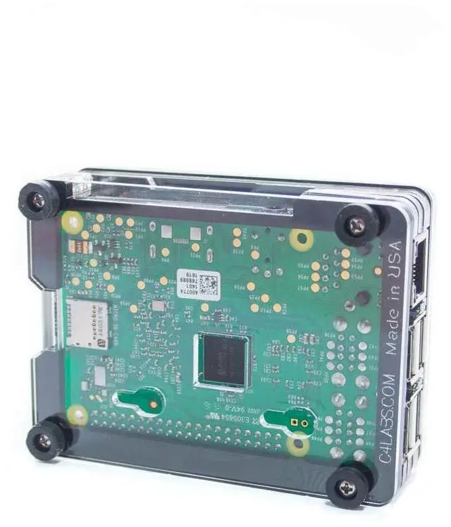 Alt view image 4 of 5 - Duplex MMDVM & Raspberry Pi4 & 3B+ | Room for 0.96" Screen | Zebra DRPi-1S (Black Ice)