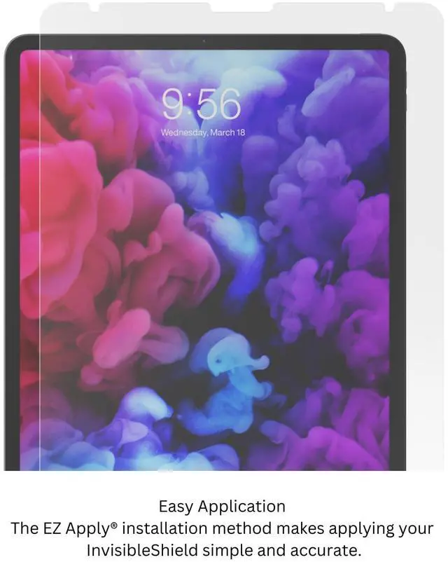 Alt view image 4 of 5 - ZAGG InvisibleShield Glass Elite Screen Protector for iPad Pro 12.9 Inch (6th, 5th, 4th, 3rd Generation), 5X Stronger Scratch Protection, Anti-Fingerprint, Smooth Feel, Easy to Install - Clear