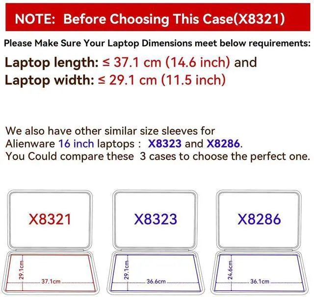Alt view image 3 of 5 - Smatree Hard EVA Protective Sleeve Case Compatible only for 16 inch DELL Alienware m16 R1 Gaming Laptop Notebook Bag (NOT FIT Alienware m16 R2) (X8321)
