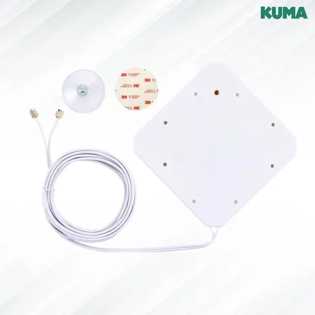 Alt view image 3 of 5 - KUMA Play 5G Antenna External for CPE Router Modem Gateway Mobile Cell Hotspot - 2x2 High Gain MiMo Cellular LTE 4G Antenna Indoor for Home Office Cafe - T-Mobile AT&T Verizon & More - SMA Connectors