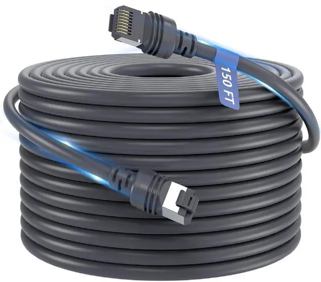Main image of ANIERY 150FT Gen 3 Cable for Starlink, Waterproof Replacement Cable for Starlink Gen 3, Star Link Standard V3 Ethernet Cables Extension(150FT/46M)