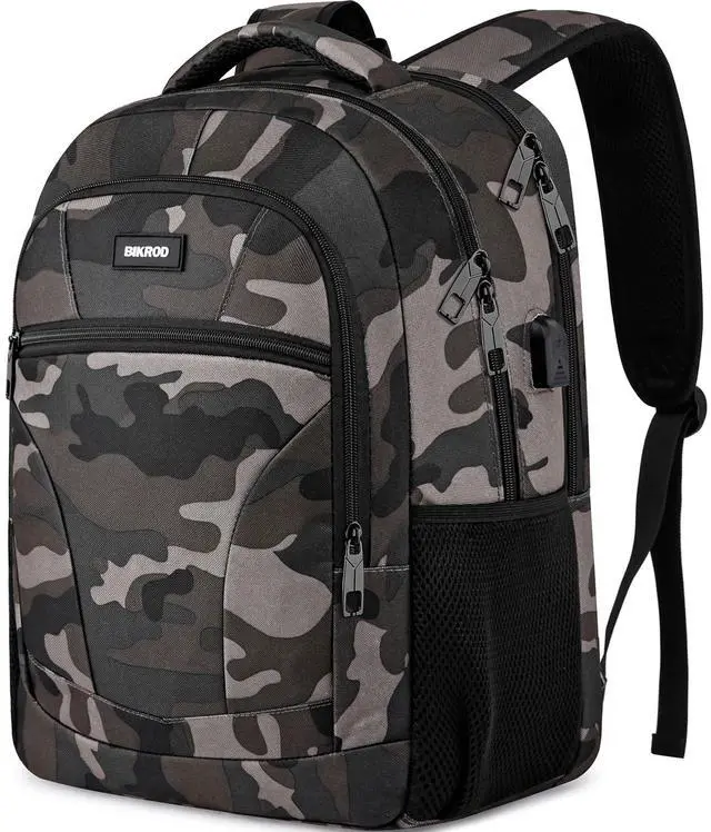 Main image of BIKROD Backpack for Boys Men, School Backpack for Teens Girls, Lightweight Casual High School Bookbag, Daily-use Travel Laptop Backpack with USB Charging Port Fits 15.6 Inch Notebook