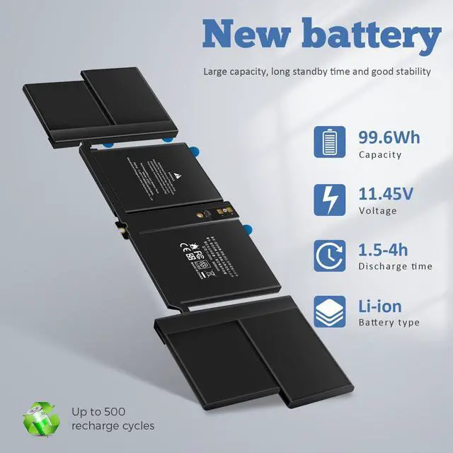 Alt view image 3 of 5 - Fancy Buying A2485 A2527 Laptop Battery for Apple MacBook Pro 16 inch A2485 (Late 2021) EMC3651, EMC3651 MK1E3LL/A MK183LL/A MK1F3LL/A MK193LL/A MK1H3LL/A MK1A3LL/A