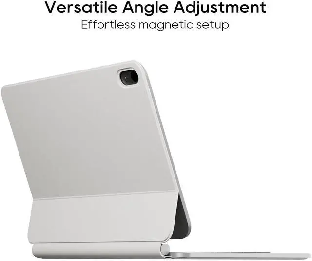 Alt view image 3 of 5 - edaiser Wireless Magic Keyboard Case for Apple iPad 11th Gen (A16) 2025 & iPad 10th Generation 10.9-inch: Smart Multi-Touch Trackpad, RGB Backlit, Off White