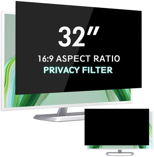 Main image of FILMEXT 32 inch Privacy Screen Filter for 16:9 Computer Monitor, 32 inch Monitor Privacy Screen Anti Blue Light Anti Glare Privacy Shield