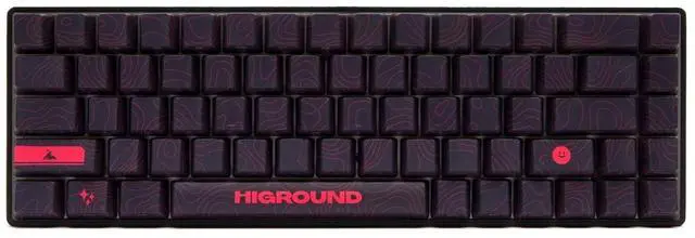 Alt view image 3 of 5 - Higround Basecamp 65% Mechanical USB Wired Gaming Keyboards, Programable RGB, Transparent/Translucent, Hot-Swappable, Deep Thock Creamy Sounding PC Keyboard (LAVAROCK - White Flame Switch)