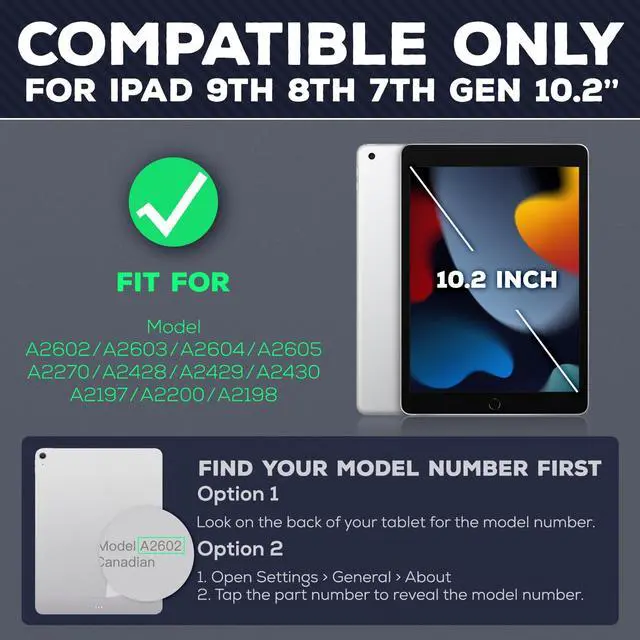 Alt view image 2 of 5 - KAIJIAbox Case for iPad 9th/8th/7th Generation Case 10.2 inch 2021/2020/2019, PU Leather Strong Magnetic Cover with Multi-Angle Magnetic Stand, Pencil Holder, Card Slots, Auto Sleep/Wake, Purple