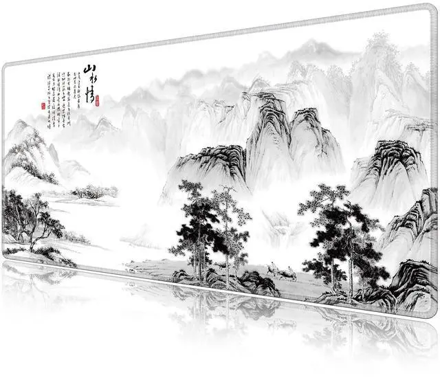 Main image of LL-COEUR Pattern Large Gaming Mouse Pad 39.3x19.6x0.12inch, XXL Extended Keyboard Mat Oversized Desktop Protector Mat (Landscape 2, 39.3"x19.6"x0.12")