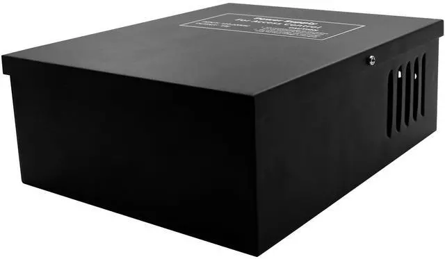 Alt view image 2 of 5 - Power Supply Control AC 110-240V to DC 12V 5A Worldwide Voltage Metal Boxed Cabinet Regulated UPS Power Supply Unit with Backup Battery Link for Door Access Entry System (12V / 5A)