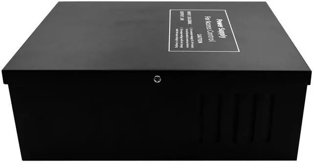 Alt view image 3 of 5 - Power Supply Control AC 110-240V to DC 12V 5A Worldwide Voltage Metal Boxed Cabinet Regulated UPS Power Supply Unit with Backup Battery Link for Door Access Entry System (12V / 5A)
