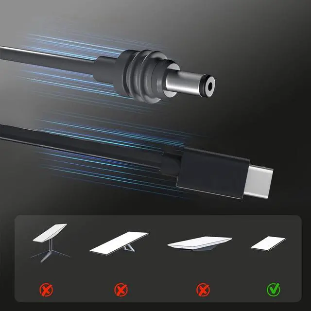 Alt view image 2 of 5 - Oreilet for Starlink Mini USB C to DC Power Cable 75FT/22.8m, Type C Input to DC Satellite Charging Cord Cable, USB C Male to DC Replacement Cable for Starlink Mini Power Supply