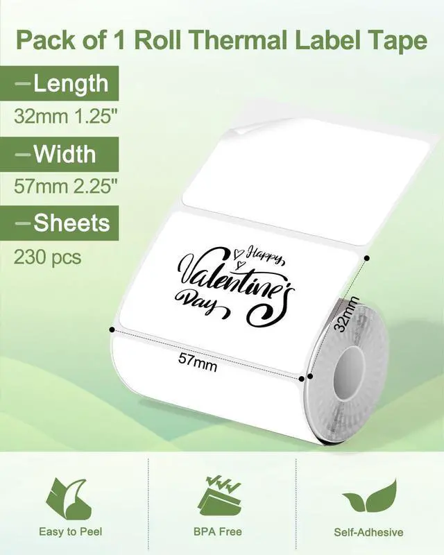 Alt view image 5 of 5 - Phomemo M220 Label Maker & 4 Roll Label, 3.14 Inch Bluetooth Thermal Label Printer for Barcode, Address, Labeling, Mailing, File Folder Label, Easy to Use, Support Smartphone, Tablet&PC