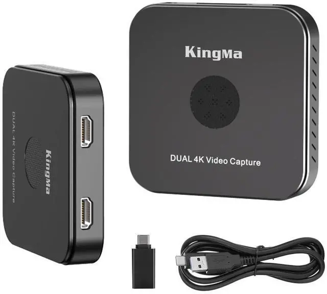 Main image of King Ma 4K/30Hz Video Capture Card, Dual-Site HDMI Capture Card with USB3.0 HD Video Capture Device with Low Latency & No Lag for OBS/VMIX/Mshow/Resolume Live Streaming
