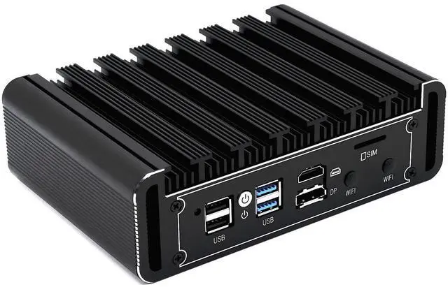 Alt view image 3 of 4 - Tuofudun Micro Firewall Appliance, N5105 Fanless Mini PC Router, 4X InteI i226 LAN, 16GB DDR4 256GB SSD, AES-NI