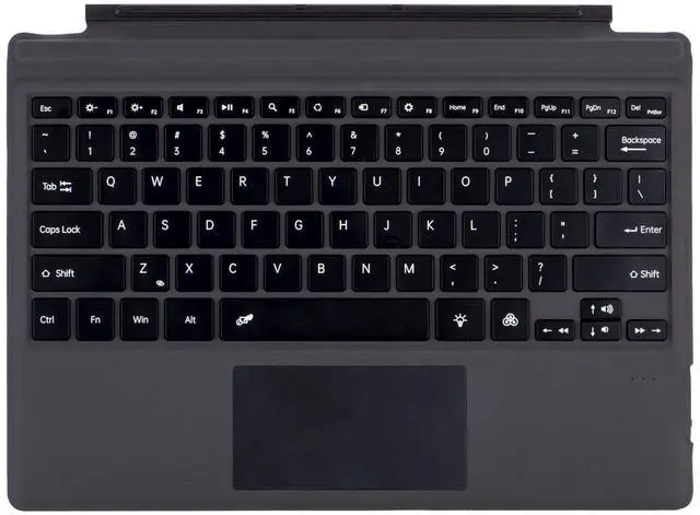Main image of Zoof Type Cover for Microsoft Surface Pro 7+ / Pro 7 / Pro 6 / Pro 5 / Pro 4 / Pro 3, 12.3 inch, Ultra-Slim Wireless Tablet Keyboard with Multi Touchpad Bluetooch (Black Without Backlit)