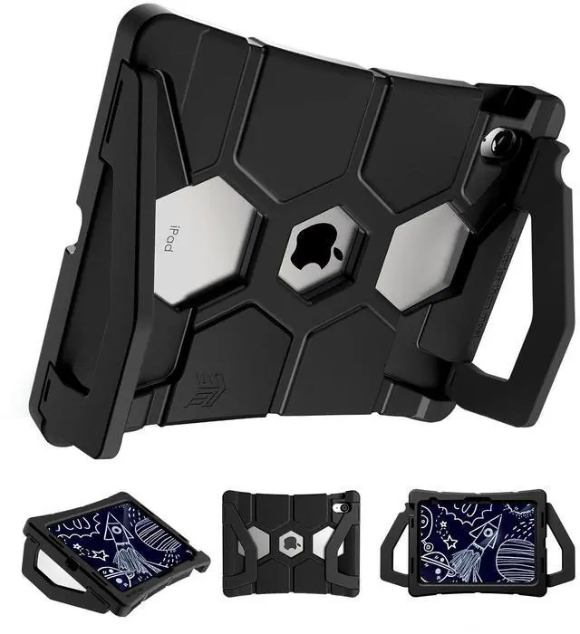 Main image of STM Goods Duxling iPad (A16/10th Gen) Case for Kids - Ultra-Protective, Two-Handle Design Allows for Easy Carry and Functions as a Multi-Angle Stand - Ideal for Parents, Teachers, Students - Black