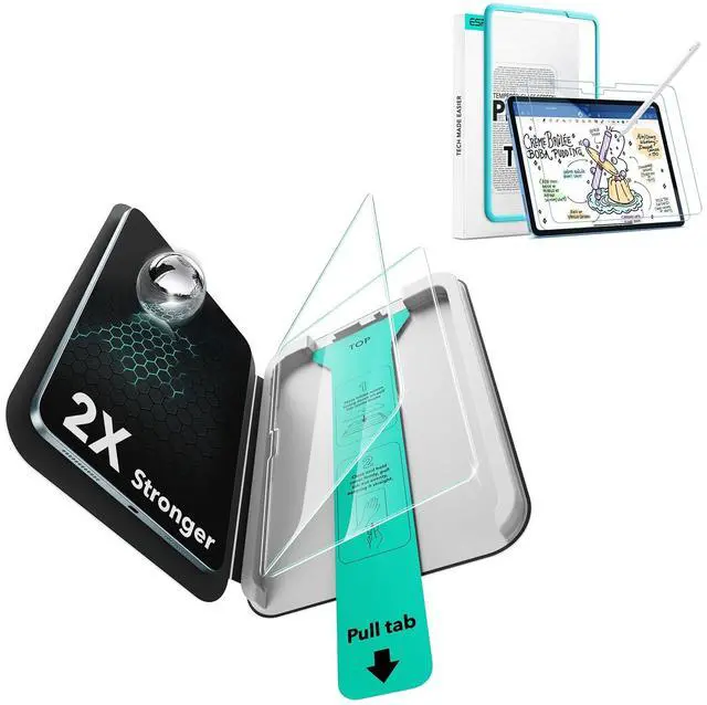 Main image of ESR 2 Pack Screen Protector for iPad Air 11 Inch M3/M2 2025/2024 (7th/6th Generation)+Paper-Feel Screen Protectors